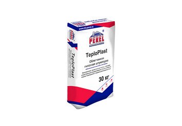 Легкая перлитовая гипсовая штукатурка Perel TeploPlast 0528, 30 кг (ручное нанесение) 1