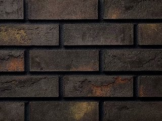 Плитка ручной формовки Real Brick Коллекция 12 WDF, RB 12-09 чёрный магнезит