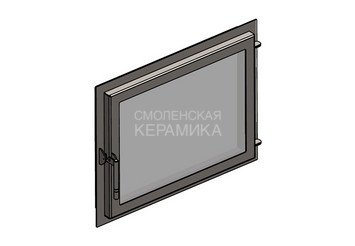 Дверка ВЕЗУВИЙ каминная 700 (М) Антрацит 3