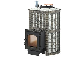 Печь чугунная для бани Везувий Ураган Ковка 16 (270) 1