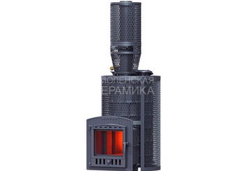 Печь чугунная для бани Технолит AVANGARD ЗК 40 (П2) Ураган круглая сетка 3