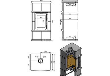 Камин ASTON Вертикаль 