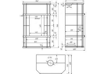 Камин ASTON Вертикаль «BRAN» Н-1346 Амфиболит 5