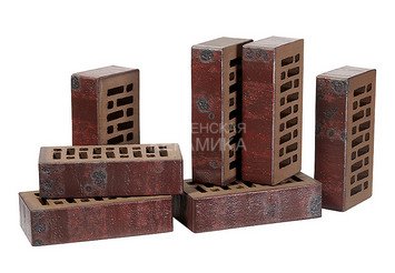Кирпич лицевой керамический RECKE 1НФ арт. 5-92-00-2-12 Krator 8